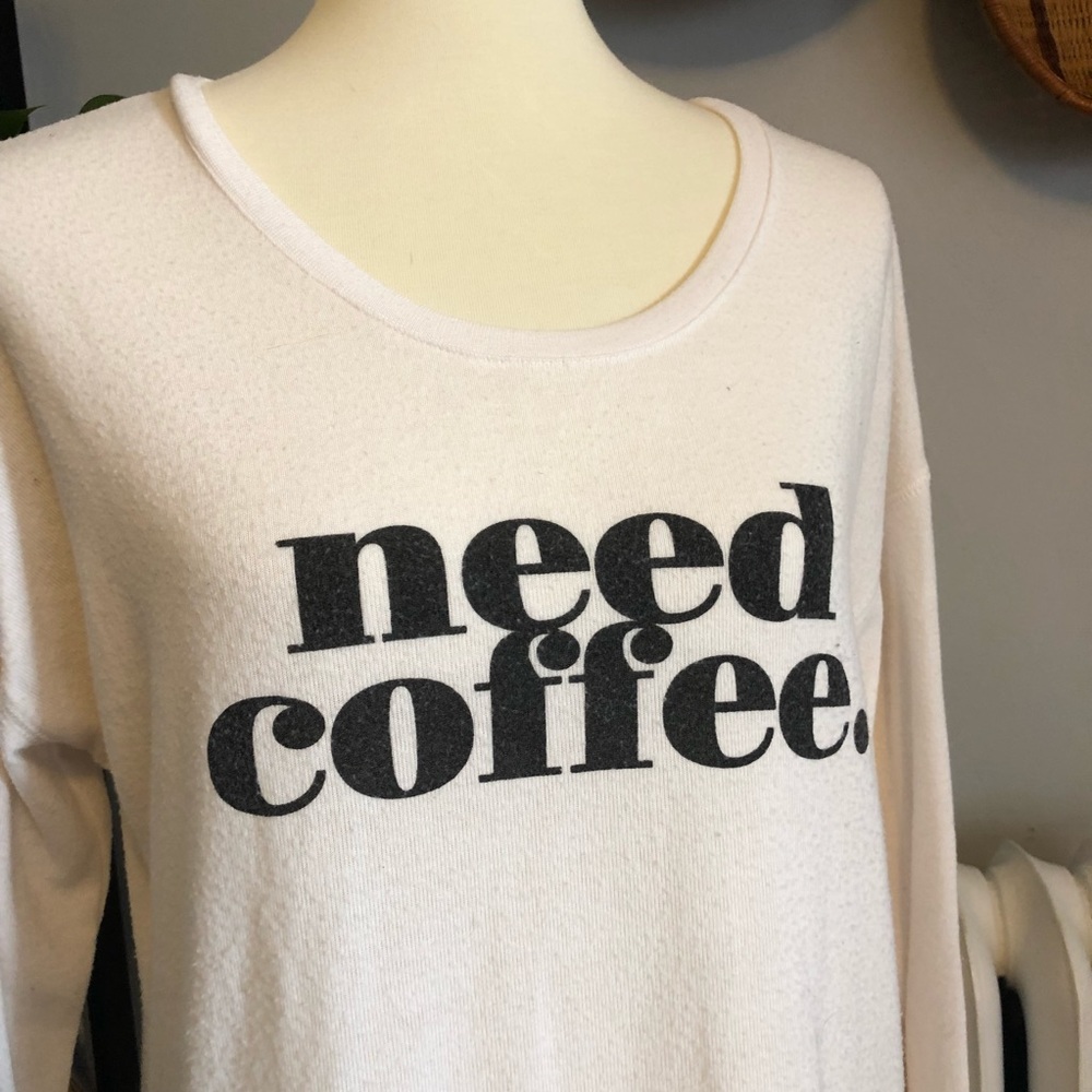 Need Coffee. Sweater - Picture 2 of 4